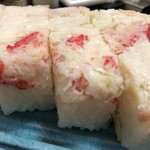 魚の北辰 - タラバガニの押し寿司