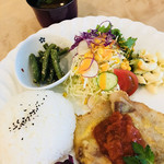 れっどらいん厨房 - 日替りランチ¥1000   ＋¥150でミニドリンク