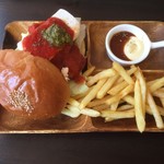 コックテイル ハンバーガーズ - イタリアンクリームチーズバーガー(Lunch Set 750円内)【平成30年4月02日撮影】