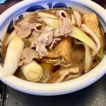 肉汁うどん利八 - 暖かい、肉汁うどんのつけ汁