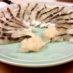 割烹 やました - 鱧しゃぶの切り身.JPG