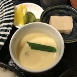 Morino Seseragi Nagomi Shokujidokoro - とんかつ御膳、茶碗蒸しと高野豆腐