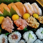 回転寿司すノ家 - うずら鉄火，うずら納豆