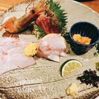 のどぐろ専門 銀座 中俣 - 鮮魚五点盛り合わせ