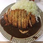 キッチン 南海 - 定番になったカツカレーご飯半分 カツ後乗せ