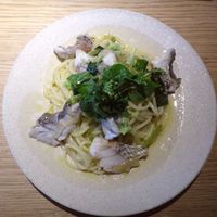 魚工房 としまや - 天然桜鯛と花わさび　ペペロンチーノ