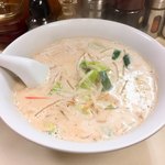 ラーメン万福 - 牛乳味噌スープ