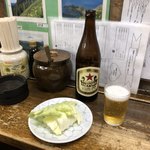 やきとり屯 - ラガー500円税別