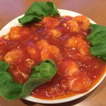 薊丘 - 海老のチリソース