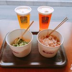 たこ右衛門・箱根ビールバー - 限定セット ふわっプリたこ焼き4個入＋箱根ビール 300ml 700円