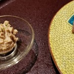 馳走 啐啄一十  - ⑯フォアグラと酒粕のペースト
      
      フォアグラと酒粕の濃厚な味わいのペーストを付けて頂きます。