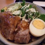 chatanshokudou - とろなんこつ丼＆沖縄すばの丼(火曜日日替り)（750円）