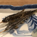 とく山 - 稚鮎。とても若いです