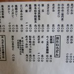 手造りうどん 楽々 - メニュー（うどん）