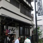 手造りうどん 楽々 - お店 外観