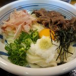 手造りうどん 楽々 - 和牛肉ぶっかけ