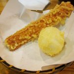 手造りうどん 楽々 - ちく玉天