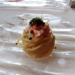 サーラ アマービレ - 紅ズワイ蟹の冷たいカッペリーニ
