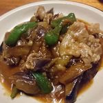 はがくれ - なすピーマン炒め