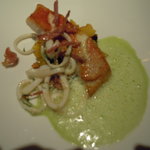 レ セゾン - 11.6.25金目鯛と小烏賊のソテー フレッシュハーブのエミュルション 