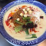 らーめんやまふじ - エビサバ担々麺　８００円