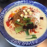 らーめんやまふじ - エビサバ担々麺　８００円