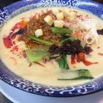 らーめんやまふじ - エビサバ担々麺　８００円