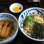 うどん坊 - 照り焼き丼セットだよ。