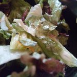 讃岐屋 - ランチサラダ。おまけ程度のボリュームです。