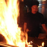 明神丸 ひろめ市場店 - 鰹藁焼き実演