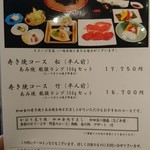 和田金 - メニュー  2018.4