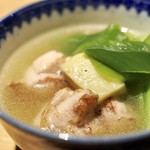 べにくらげ - 鶏ももと粟麩醤油出汁