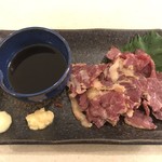 串カツ田中 - さいぼし(馬肉の燻製)