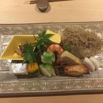 銀座うち山 - 縁高弁当(ちりめん山椒ご飯付き)