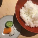 銀座うち山 - 鯛茶漬け用のご飯