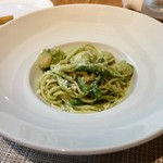 RADICE - いたや貝とインゲン豆のジェノベーゼ