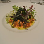 リストランテ カノフィーロ - 本マグロとホタテ、毛蟹のタルタル