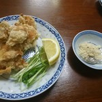 加賀 - 唐揚げをハーフにしてもらいました。
      