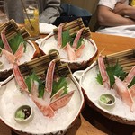 大宮 甲羅本店 - 特上かに刺身4人前