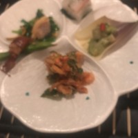 四季の蔵 右近 本店 - 1番の前菜、ボケてるぅ(((^^;)
