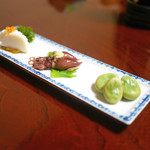 石ばし - お通しの3品