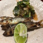 二条城ふる田 - 稚鮎の炭焼