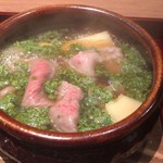 二条城ふる田 - 牛肉・新筍の花山椒鍋(1人鍋)