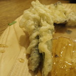 旬菜食健 ひな野 - アマドコロと茄子の天ぷら