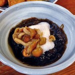 よし半 - モズク・トロロ・ナメコの酢の物