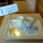 カフェ デンマルク - イングリッシュマフィンベーコンエッグモーニングセット430円