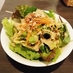 ララカフェ - 春の竹の子豆乳カレー サラダ 900円