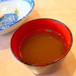 笠そば処 - そば湯