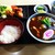 生そば つち子 - 料理写真:カレー南蛮セット (ミニ唐揚げ・半ライス) ￥980