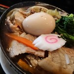 まさか - こちらも豚バラ肉と野菜がたっぷりです！(⌒‐⌒)